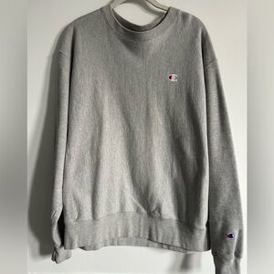 Champion Men's Classic Gray Crewneck Sweater